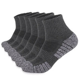 AIDASE  -  6 pairs Outdoor sports socks Thickened towel bottomed hiking socks Sweat-absorbing short tube sports running socks Men Socks aidase-shop