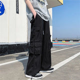 AIDASE  -  Japanese Overalls Men Functional Multi-pocket Pants Korean Urban Streetwear Trend High-end Elastic Waist Lace Casual Trousers aidase-shop