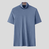 AIDASE  -  Fashion Solid Color Tops Tee Summer Men T-Shirts Short Sleeve Tops Oversize Men's Clothing Male Tee S-3XL Streetwear aidase-shop