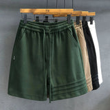 AIDASE  -  Fashion High-end Heavy Sports Casual Shorts Men's Pants Korean Style Summer Loose Five-point Pants American Sweatpants Urban aidase-shop