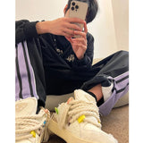 AIDASE  -  Trendy Youth Straight Leg Fce Lined Wide Leg Casual Pants Autumn Winter Hip Hop American Sle Long Trousers for Men aidase-shop