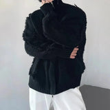 Aidase Mens Sweater Tassel Distressed Casual Sweater Autumn Fashion Personality Streetwear Versatile Trend Sweater Men'S Clothing 2024 aidase-shop