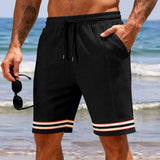 AIDASE  -  Running Workout Shorts For Men Summer Men'S Comfortable Breathable Sports Leisure Shorts Elastic High Waist Straight Leg Shorts aidase-shop