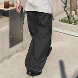 AIDASE  -  Men Pants Striped Drawstring Joggers Loose Casual Trousers Men Streetwear 2025 Oversize Fashion Leisure Wide Leg Pants aidase-shop