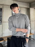 AIDASE  -  Fce Lined mid Ne Knitted Sweater for Men Autumn Winter f High Collar Warm Base Layer irt Casual Sle Polyeste... aidase-shop