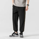 AIDASE  -  Men's Ice Silk Track Pants Striped Patchwork Quick Dry Joggers aidase-shop