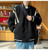 AIDASE  -  Spring and Autumn Stand Collar Baseball Jacket for Men Loose Casual Windproof and Warm Top M-3XL aidase-shop