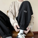 AIDASE  -  Summer Y2K Korean Style Vintage Loose Trousers Man Casual All Match Harajuku KPOP Sport Pants Fashion Style Pockets Male Clothes aidase-shop