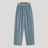 AIDASE  -  Men Striped Pants Joggers Elastic Waist Loose Korean Style Trousers Men Streetwear 2025 Pleated Casual Long Pants S-5XL aidase-shop