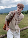 AIDASE  -  American Fair Isle Knitted irt Men Women Autumn Outerwear Lazy Loose Sle Sweater Cardigan Casual Wear Nylon Polyester aidase-shop