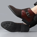 AIDASE  -  Men Business Pointed-toe Ankle Boots for Autumn Winter Side Zippers Casual Comfortable Breathable Fashionable Chelsea Boots Men aidase-shop