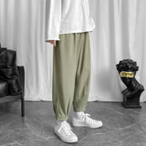 AIDASE  -  Male Casual Pants Thin Quick-Drying Sports Pants Men Pants Ice Silk Trousers Mid-Waist Loose Breathable Straight-Leg aidase-shop