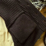 AIDASE  -  Autumn Winter New Trendy Sweaters Classic Retro Maillard Pullover Heavyweight Thickened Green Fruit Collar Versatile Cardigan aidase-shop