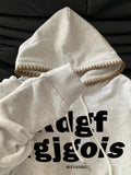 AIDASE  -  Letter Design Hooded Women Sweatshirt New Long Sleeve Loose Pullover Korean Simple Lady Sport Hoodies aidase-shop