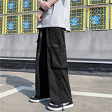 AIDASE  -  Japanese Overalls Men Functional Multi-pocket Pants Korean Urban Streetwear Trend High-end Elastic Waist Lace Casual Trousers aidase-shop