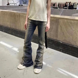 Aidase RO Style Gradient Washed Sashes Flare Jeans Unisex Streetwear Baggy Y2K Bell-bottoms Harajuku Loose Casual Denim Trousers aidase-shop
