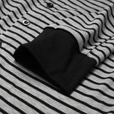 AIDASE  -  Men's Striped Pajamas O-Neck Long Sleeve Romper Home Wear Cozy Leisure Sleepwear S-3XL aidase-shop