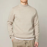 AIDASE  -  Autumn and Winter Half Turtleneck Sweater Men Bottoming Sweater Solid Color Long Sleeve Couple Japanese Knitted Sweater Men aidase-shop