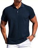 AIDASE  -  Europe And The United States Summer Men Pit Strip Quick-drying Stretch Lapel Polo Shirt Men Polo Shirt Short-sleeved T-shirt Men aidase-shop