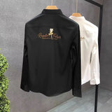 Aidase Man Shirt Embroidery Business Floral Shirts for Men Cheap Things with Comfortable I Korean Style High Quality Luxury Tops Asia aidase-shop