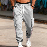 AIDASE  -  Men's Striped Side Cargo Joggers Loose Fit Drawstring Casual Sports Pants With Multi Pockets aidase-shop