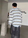 Aidase American Retro Striped Sweater Men Trendy Loose Slouchy High Street Fashion Kintted Harajuku Chic Handsome Warm Autumn Winter aidase-shop