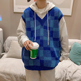 AIDASE  -  new vest knitted sweater for autumn and winter outerwear trend V-neck loose sleeveless sweater aidase-shop