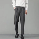 AIDASE  -  Summer New Women's Slim Fit Business Trousers Thin Nine-Piece Pants Korean Version Loose Straight Workwear Trousers aidase-shop