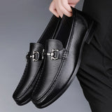 Aidase Men Casual Shoes Brand Genuine Leather Mens Loafers Moccasins Breathable Slip on Driving Shoes Cow Leather Business Formal Shoes aidase-shop