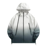AIDASE  -  Spring Gradient Windbreaker Men's Multi Zippers Casual Climbing Hat Jacket Unisex Fashion Gorpcore Camping Fishing Coat aidase-shop