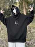 28.5Aidase Moon Graphic Printed Ninja Hoodies Hombre Japanese Style Streetwear Turtleneck Sweatshirts Autumn Hip Hop Y2K Oversize Hoodie aidase-shop