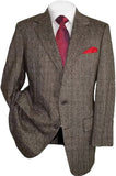 Aidase Autumn Winter Men's Wedding Suit Blazer Notch Lapel Tuxedos Slim Fit Herringbone Groom Wear For Business Office Only Jacket aidase-shop