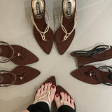 AIDASE  -  Fashion Open Toe Thin High Heels Shoes Street Style Stripper Summer Woman Slippers Party Slides Zapatos De Mujer aidase-shop