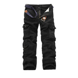 AIDASE  -  Cargo Pants Men Cotton Trousers Casual Pants Men Cargo Joggers Multi Pocket Trousers Straight Full Length Pants Man Plus Size aidase-shop