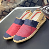 AIDASE  -  Espadrilles Men Breathable Casual Shoes Canvas For Men Flat Boat Sneakers Man Classic lightweight  Men's Loafers Linen Fisherman aidase-shop