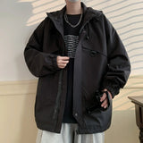 Aidase Hip Hop Mens Windbreaker Jacket Autumn Mens Korean Fashions Bomber Jackets Ribbons Harajuku Oversize Jackets Man Outwear aidase-shop