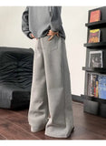 AIDASE  -  Scimitar Trousers Men's Winter Oversize Lazy and Relaxing Pants Straight Wide-leg Pants aidase-shop