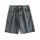 AIDASE  -  Japanese Fashion Trend Washing Retro Denim Shorts Men Korean Version of Summer High Street Pants Loose Five-point Mid-size Pants