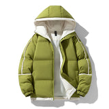 Aidase Puffer Jacket Men Thick Warm Winter Jacket Men Solid Parkas Unisex Hooded Coats Outwear Fashion Casual Couple Clothing Top aidase-shop
