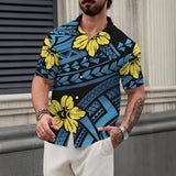 AIDASE  -  Summer new casual trend simple plant pattern short sleeve shirt aidase-shop