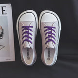 AIDASE  -  Girls White Light Brown Sneakers Designer Canvas Shoes Women Low Top Sneakers Wide Toe Lace Up Trainers Shoes Comfortable aidase-shop