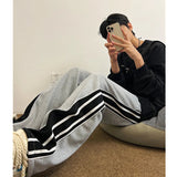AIDASE  -  Trendy Youth Straight Leg Fce Lined Wide Leg Casual Pants Autumn Winter Hip Hop American Sle Long Trousers for Men aidase-shop