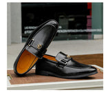 AIDASE  -  Men's Genuine Leather Loafers Handmade Casual Shoes High Quality Moccasins Slip on Walking Flats Versatile Male Business Shoes aidase-shop