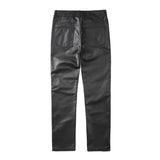 AIDASE  -  Men's Solid Color Simple Basic Casual Trendy Straight Black Jeans Pants Male Fashion High Street Denim Trousers Bottom Clothes aidase-shop