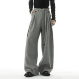 AIDASE  -  Trend New Men Casual Trousers 2025 Autumn Fashion Solid Color Straight-leg All-match Male Pants Loose Menswear Tide 21E7546