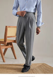 Aidase 3 Colors British Stripe Trousers Pant For Man Social Outfits Pantalones Hombre 2024 Office Trouser Men Business Casual Pant aidase-shop