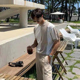 AIDASE  -  Tops Slim Fit Men's T-shirt Male Tees Shirts Striped Chic Korean Popular Clothes Funny Stylish Streetwear Wholesale Harajuku Hot aidase-shop