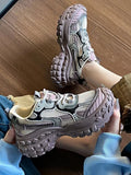 AIDASE  -  Women's Summer New Mesh Breathable Platform Wedge Sneakers Thick Sole Casual Chunky Dad Shoes aidase-shop