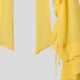 AIDASE  -  Men Shirt Solid Color Chiffon See Through Ruffle Irregular Shirts Men Cardigan Streetwear Sexy Fashion Party Camisa aidase-shop