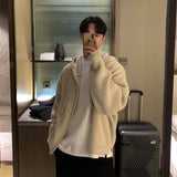 Aidase Winter Thickened Sweater Cardigan Men Warm Zipper Knitted Sweater Coat Men Korean Loose Cardigan Sweater Men Jumper Clothes aidase-shop